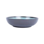 Taldrik RITA D19xH5cm, must/türkiis Lauanõud