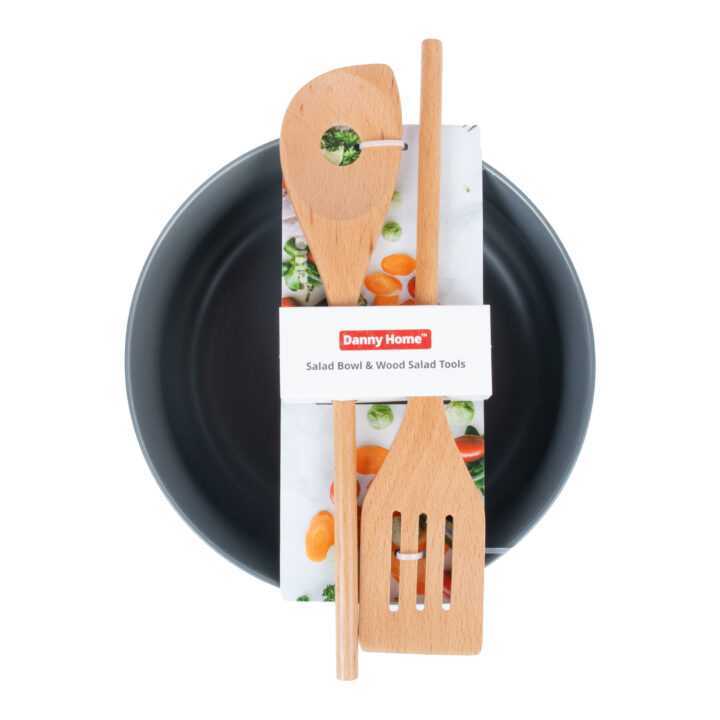 Kauss POLO D22,5xH10cm 2,7L, 2-puidust lusikat, mix Lauanõud