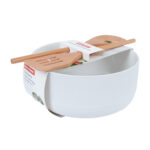 Kauss POLO D22,5xH10cm 2,7L, 2-puidust lusikat, mix Lauanõud