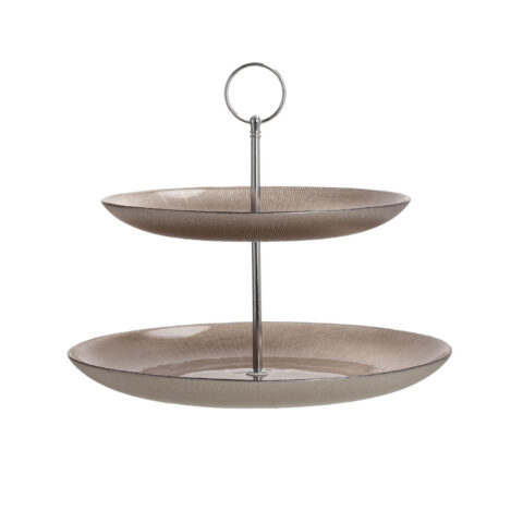 Korrusvaagen CAKE PLATE 2-ne D28cm, klaas Lauanõud