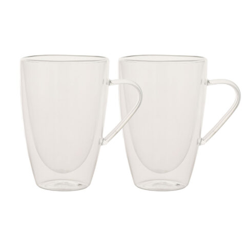 Kruusid DOUBLE 2tk 350ml klaasist topeltseinaga Klaasid, pokaalid