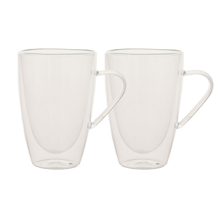 Kruusid DOUBLE 2tk 350ml klaasist topeltseinaga Klaasid, pokaalid