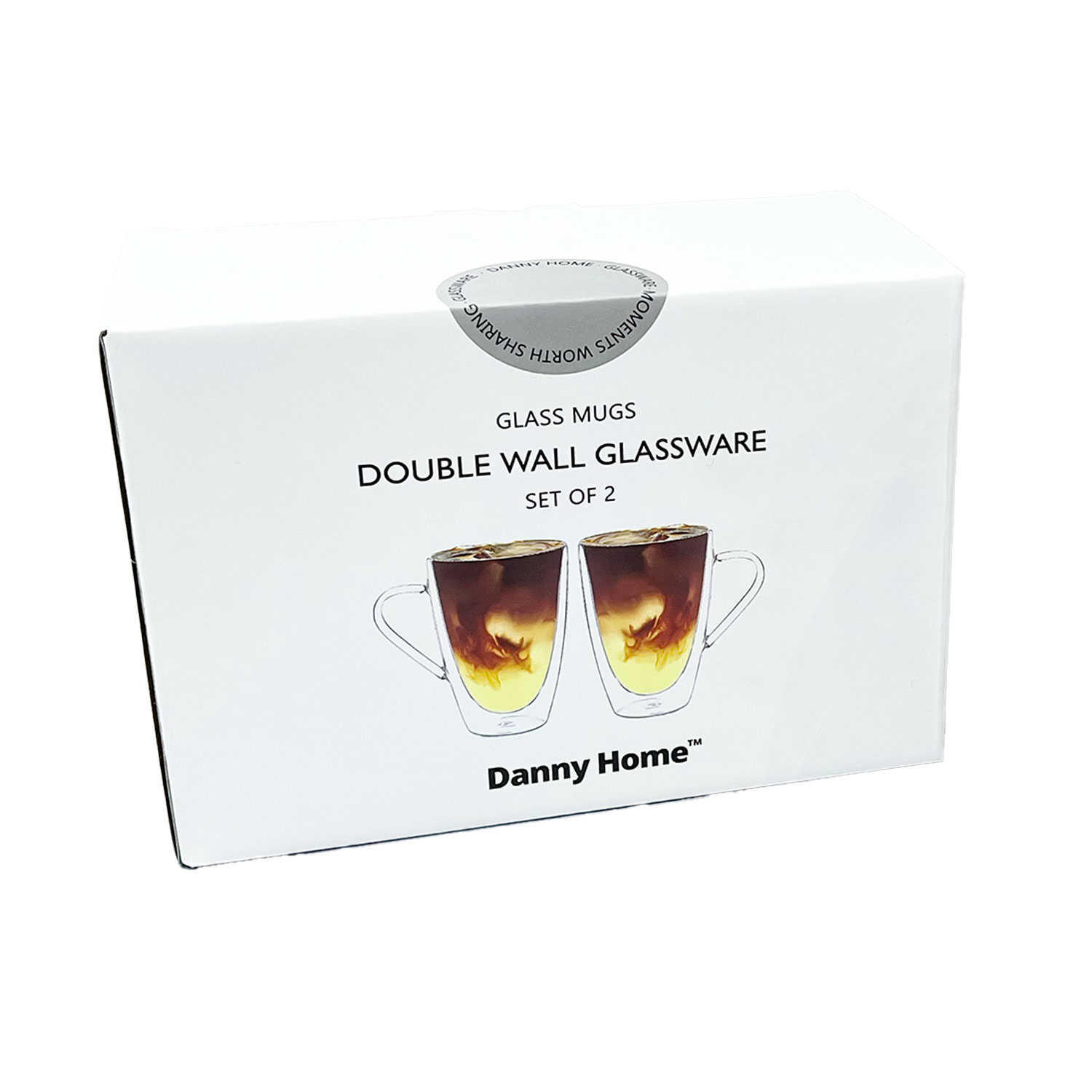 Kruusid DOUBLE 2tk 350ml klaasist topeltseinaga Klaasid, pokaalid Kruusid DOUBLE 2tk 350ml klaasist topeltseinaga Klaasid, pokaalid