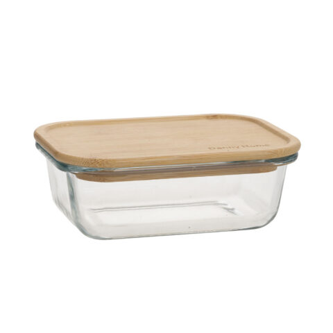 Kauss BOXY 14,5×10,5xH4,8cm 370ml, klaas, bambus Lauanõud