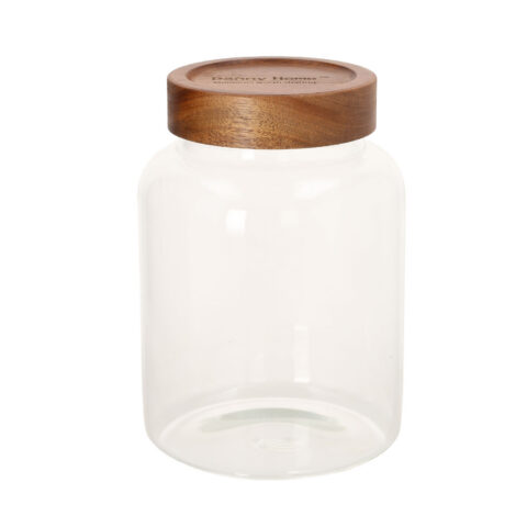 Klaaspurk RIVA D13xH19cm 1930ml akaatsiapuidust kaanega Lauanõud