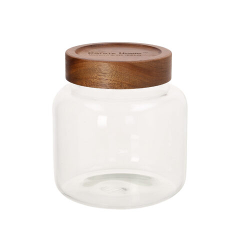 Klaaspurk RIVA D13xH14cm 1300ml akaatsiapuidust kaanega Lauanõud