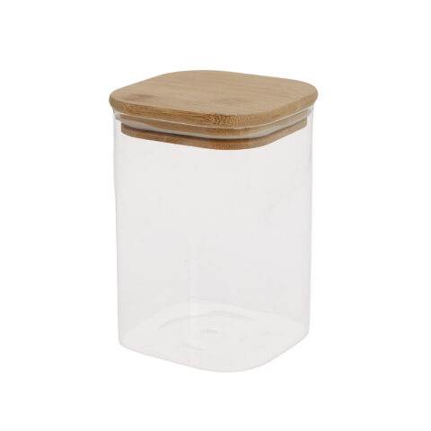 Klaaspurk JAR 10x10xH14cm 1100ml bambusest kaanega Lauanõud