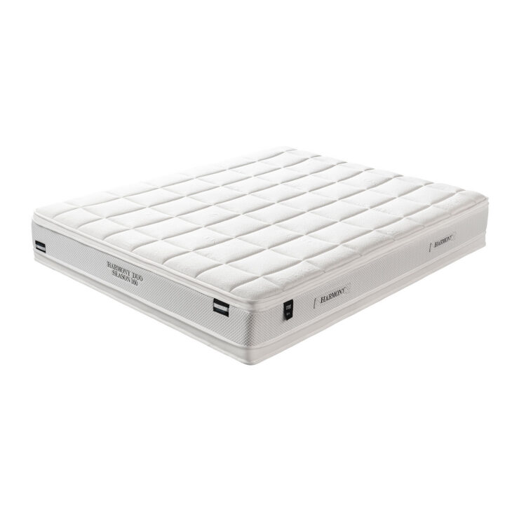 Voodi EMBRACE madratsiga HARMONY DUO SEASON 160x200cm, valge Magamistuba