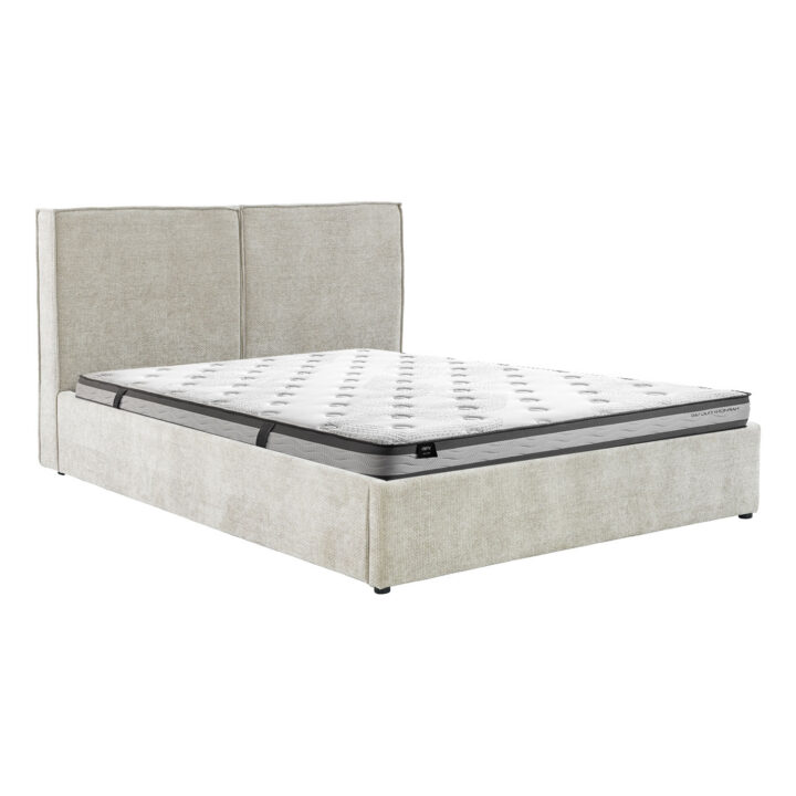 Voodi DAMANI madratsiga HARMONY DUO 160x200cm, beež Magamistuba
