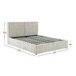 Voodi DAMANI madratsiga HARMONY DUO SEASON 160x200cm, beež Magamistuba