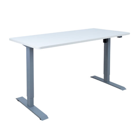 Töölaud ERGO 1-mootoriga 140x70xH71-121cm, valge, melamiinplaat Kirjutuslauad ERGO