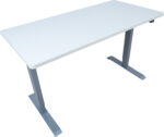 Töölaud ERGO 1-mootoriga 140x70xH71-121cm, valge, melamiinplaat Kirjutuslauad ERGO