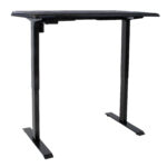 Mängurilaud GAMER 1-mootoriga 140x70cm, hiirematiga, must, puitlaastplaat Kontorimööbel O02-100 Reguleeritavad töölauad