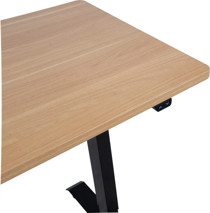 Töölaud ERGO 1-mootoriga 140x70xH71-121cm, vaher/must Kirjutuslauad ERGO