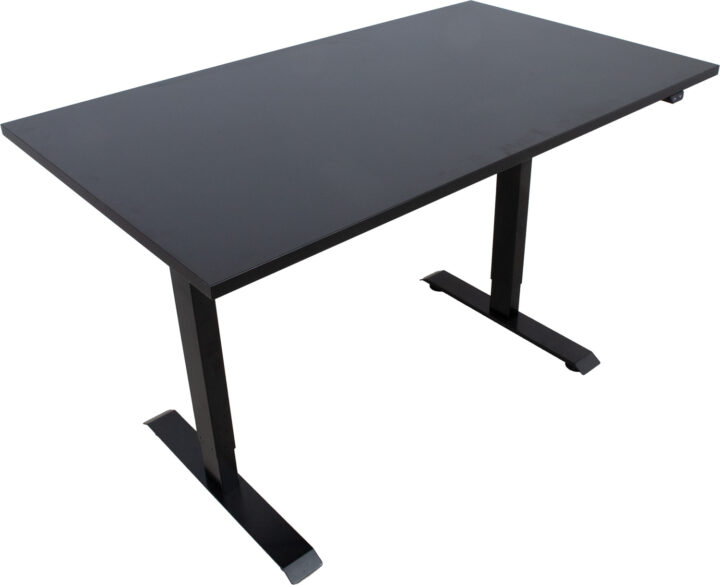 Töölaud ERGO 1-mootoriga 140x80xH71-121cm, must Kirjutuslauad ERGO