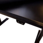 Mängurilaud GAMER 1-mootoriga 140x70xH71-121cm, must Kontorimööbel O02-100 Reguleeritavad töölauad