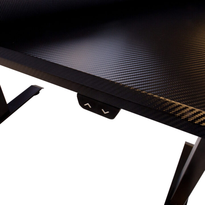 Mängurilaud GAMER 1-mootoriga 140x70xH71-121cm, must Kontorimööbel O02-100 Reguleeritavad töölauad