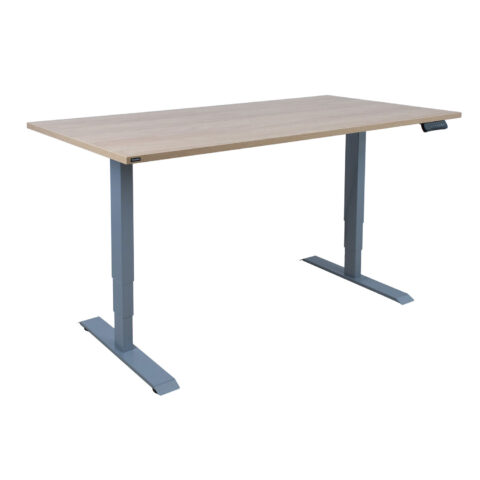 Töölaud ERGO 2-mootoriga 160x80xH60-125cm, hikkoripuu Kirjutuslauad ERGO