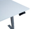 Töölaud ERGO 2-mootoriga 160x80xH60-125cm, hallikasvalge/hõbehall Kirjutuslauad ERGO