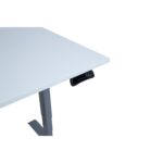 Töölaud ERGO 2-mootoriga 140x80xH60-125cm, hallikasvalge/hõbehall Kirjutuslauad ERGO