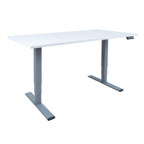 Töölaud ERGO OPTIMAL 2-mootoriga 160x80cm, hallikasvalge Kontorimööbel ERGO
