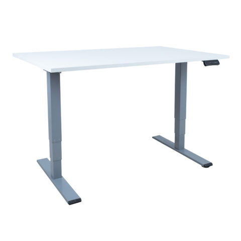 Töölaud ERGO OPTIMAL 2-mootoriga 140x80cm, hallikasvalge Kontorimööbel ERGO