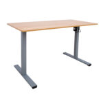 Töölaud ERGO OPTIMAL 1-mootoriga 120x60xH71-116cm, tamm/hõbehall Kontorimööbel ERGO