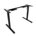 Töölaud ERGO OPTIMAL 1-mootoriga 120x60xH71-116cm, tamm/must Kontorimööbel ERGO