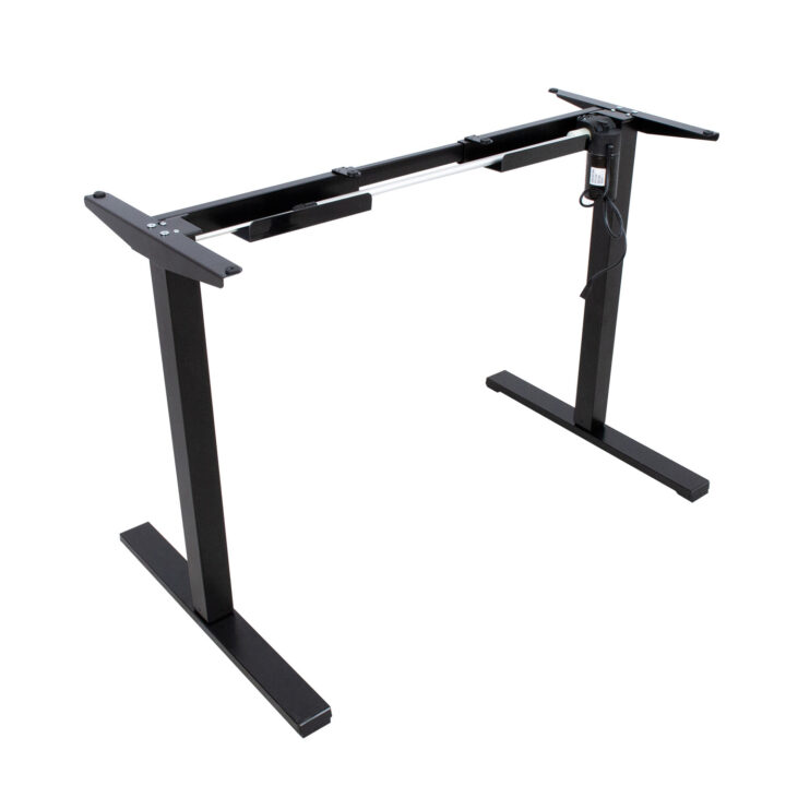 Töölaud ERGO OPTIMAL 1-mootoriga 120x60xH71-116cm, tamm/must Kontorimööbel ERGO