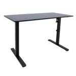 Töölaud ERGO OPTIMAL 1-mootoriga 120x60xH71-116cm, must Kontorimööbel ERGO