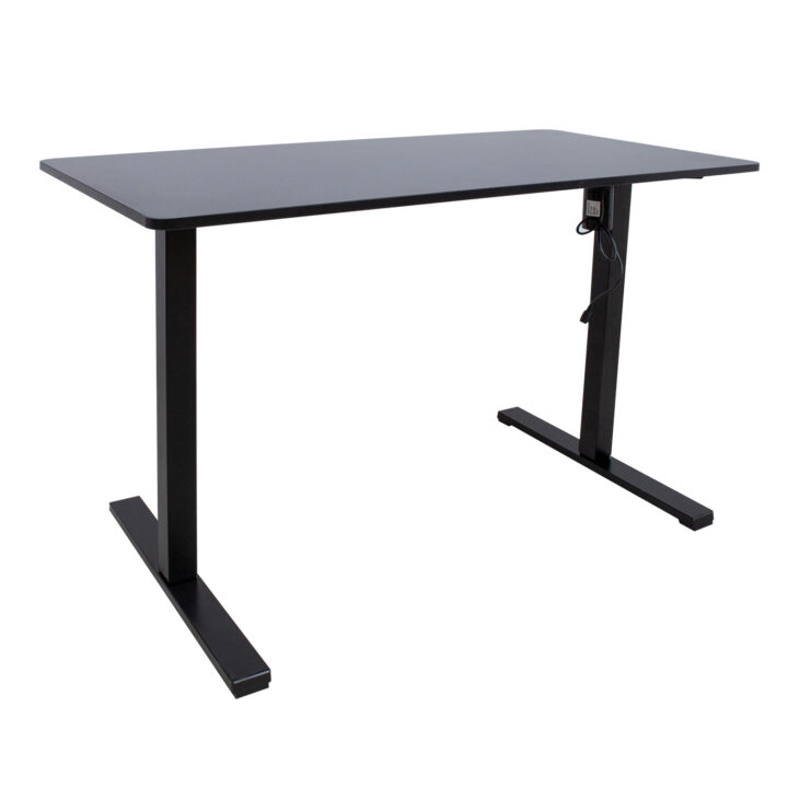 Töölaud ERGO OPTIMAL 1-mootoriga 120x60xH71-116cm, must Kontorimööbel ERGO