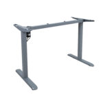 Töölaud ERGO LIGHT 1-mootoriga 120x60xH73-118cm, tamm/hõbehall Kontorimööbel ERGO