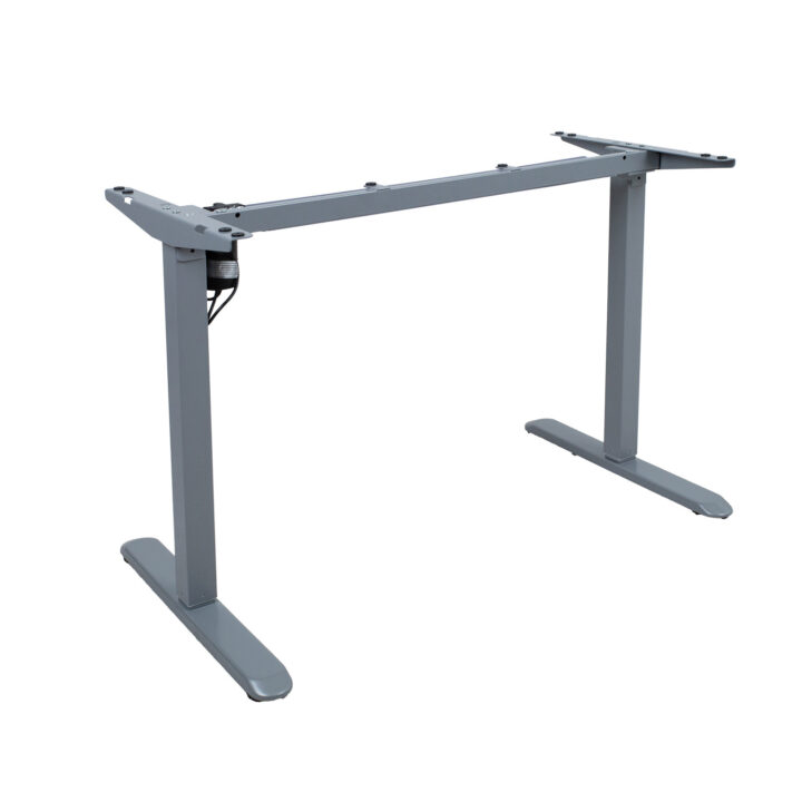 Töölaud ERGO LIGHT 1-mootoriga 120x60xH73-118cm, tamm/hõbehall Kontorimööbel ERGO