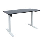 Töölaud ERGO LIGHT 1-mootoriga 120x60xH73-118cm, must/valge Kontorimööbel ERGO