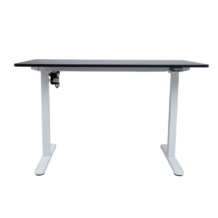 Töölaud ERGO LIGHT 1-mootoriga 120x60xH73-118cm, must/valge Kontorimööbel ERGO