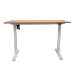 Töölaud ERGO LIGHT 1-mootoriga 120x60xH73-118cm, tamm/valge Kontorimööbel ERGO