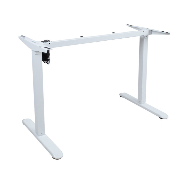 Töölaud ERGO LIGHT 1-mootoriga 120x60xH73-118cm, tamm/valge Kontorimööbel ERGO