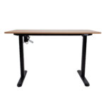 Töölaud ERGO LIGHT 1-mootoriga 120x60xH73-118cm, tamm/must Kontorimööbel ERGO
