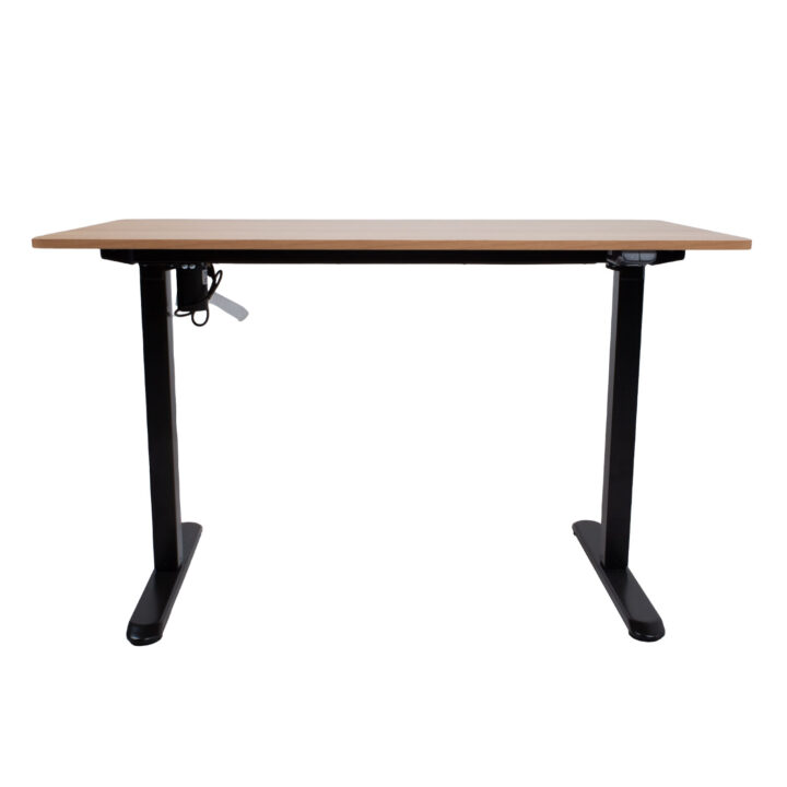 Töölaud ERGO LIGHT 1-mootoriga 120x60xH73-118cm, tamm/must Kontorimööbel ERGO
