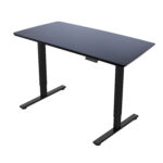 Töölaud ERGO FIT 1-motoriga 120x68xH71,5-116cm, must Kontorimööbel