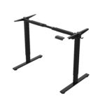 Töölaud ERGO FIT 1-motoriga 120x68xH71,5-116cm, must Kontorimööbel