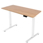 Töölaud ERGO FIT 1-motoriga 120x68xH71,5-116cm, tamm/valge Kontorimööbel
