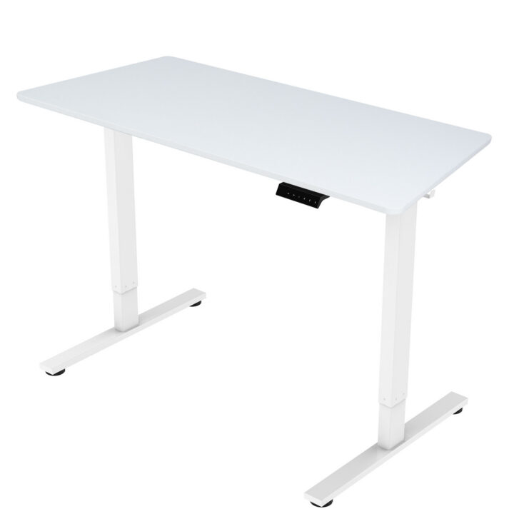 Töölaud ERGO FIT 1-motoriga 120x68xH71,5-116cm, valge Kontorimööbel