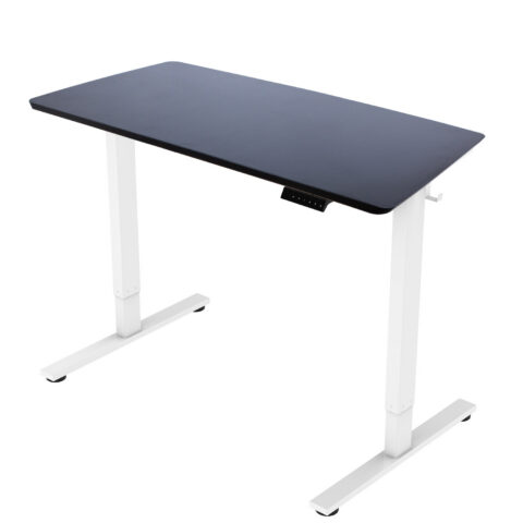 Töölaud ERGO FIT 1-motoriga 120x68xH71,5-116cm, must/valge Kontorimööbel SARI