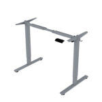Töölaud ERGO FIT 1-motoriga 120x68xH71,5-116cm, must/hõbehall Kontorimööbel