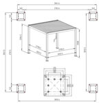 Varikatus MIRADOR-111 3x3m textilene seintega, tumehall Varikatused ja aiatelgid HORECA Varikatus MIRADOR-111 3x3m textilene seintega, tumehall Varikatused ja aiatelgid HORECA