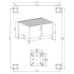 Varikatus MIRADOR-111 3x4m textilene seintega, tumehall Varikatused ja aiatelgid HORECA