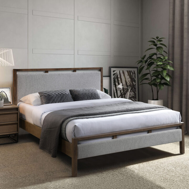 Voodi VOKSI madratsiga HARMONY DELUX 160x200cm, hall Magamistuba Voodid