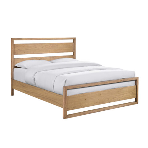 Voodi OZZO madratsiga HARMONY DELUX 160x200cm, hele puit Magamistuba Voodid