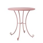Rõdukomplekt ROSY roosa, laud D70xH75cm, 2 tooli 46x55xH95cm, sepistatud metall Rõdukomplektid Garden